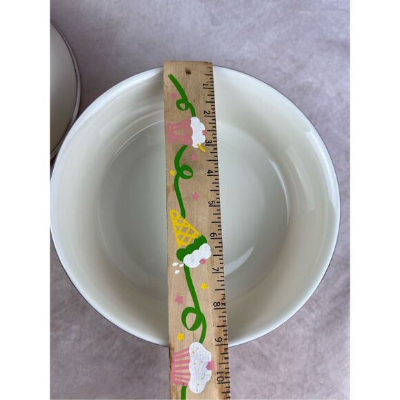 Lenox Solitaire 9 1/4" Round Vegetable Salad Serving Bowl Set of 2 - Picture 9 of 10